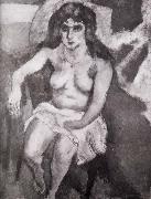Jules Pascin Younger woman of Blue eye oil painting reproduction